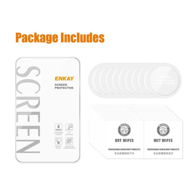10pcs ENKAY 0.2mm 9H Tempered Glass Screen Protector Watch Film, For Samsung Galaxy Watch Ultra 47mm / Ultra 2025, For Samsung Galaxy Watch8 44mm, For Samsung Galaxy Watch8 40mm, For Samsung Galaxy Watch6 Classic / Ultra 47mm                           ...