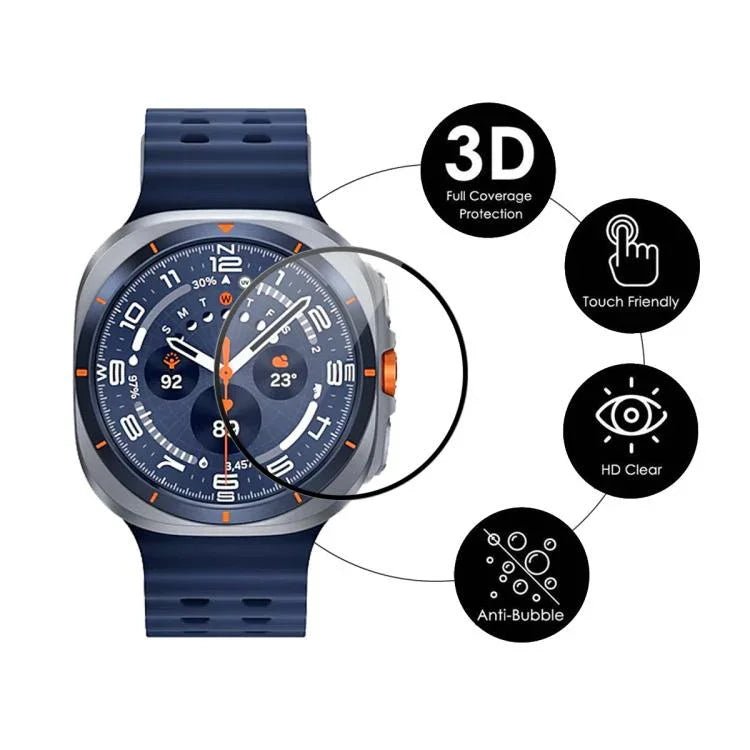 5pcs ENKAY 3D Full Coverage Soft PC Edge PMMA HD Screen Film, For Samsung Galaxy Watch Ultra 47mm / Ultra 2025, For Samsung Galaxy Watch8 Classic 46mm, For Samsung Galaxy Watch8 44mm, For Samsung Galaxy Watch8 40mm                                      ...