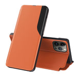Side Display Flip Leather Phone Case, For iPhone 17e / 16e, For iPhone 17 Pro Max, For iPhone 17 Pro, For iPhone 17, For iPhone Air, For iPhone 16 Pro Max, For iPhone 16 Pro, For iPhone 16 Plus
