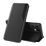Side Display Flip Leather Phone Case, For iPhone 17e / 16e, For iPhone 17 Pro Max, For iPhone 17 Pro, For iPhone 17, For iPhone Air, For iPhone 16 Pro Max, For iPhone 16 Pro, For iPhone 16 Plus