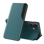 Side Display Flip Leather Phone Case, For iPhone 17e / 16e, For iPhone 17 Pro Max, For iPhone 17 Pro, For iPhone 17, For iPhone Air, For iPhone 16 Pro Max, For iPhone 16 Pro, For iPhone 16 Plus
