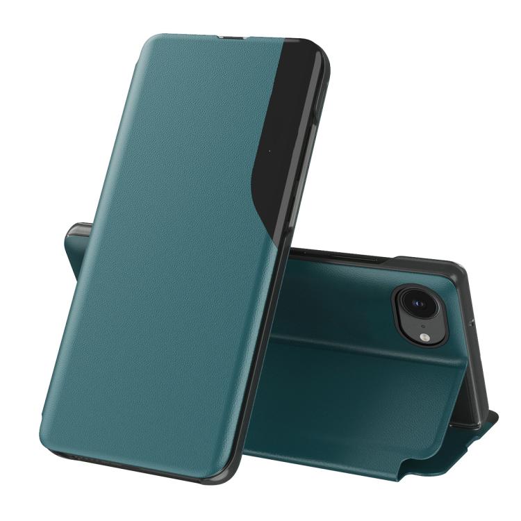 Side Display Flip Leather Phone Case, For iPhone 17e / 16e, For iPhone 17 Pro Max, For iPhone 17 Pro, For iPhone 17, For iPhone Air, For iPhone 16 Pro Max, For iPhone 16 Pro, For iPhone 16 Plus