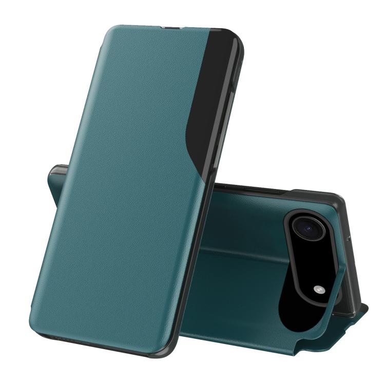 Side Display Flip Leather Phone Case, For iPhone 17e / 16e, For iPhone 17 Pro Max, For iPhone 17 Pro, For iPhone 17, For iPhone Air, For iPhone 16 Pro Max, For iPhone 16 Pro, For iPhone 16 Plus