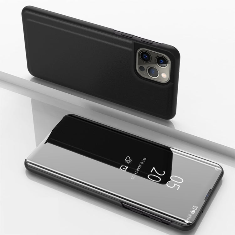 Plated Mirror Horizontal Flip Leather Phone Case with Holder, For iPhone 17e / 16e, For iPhone 17 Pro Max, For iPhone 17 Pro, For iPhone 17, For iPhone Air, For iPhone 16 Pro Max