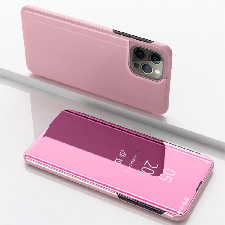 Plated Mirror Horizontal Flip Leather Phone Case with Holder, For iPhone 17e / 16e, For iPhone 17 Pro Max, For iPhone 17 Pro, For iPhone 17, For iPhone Air, For iPhone 16 Pro Max