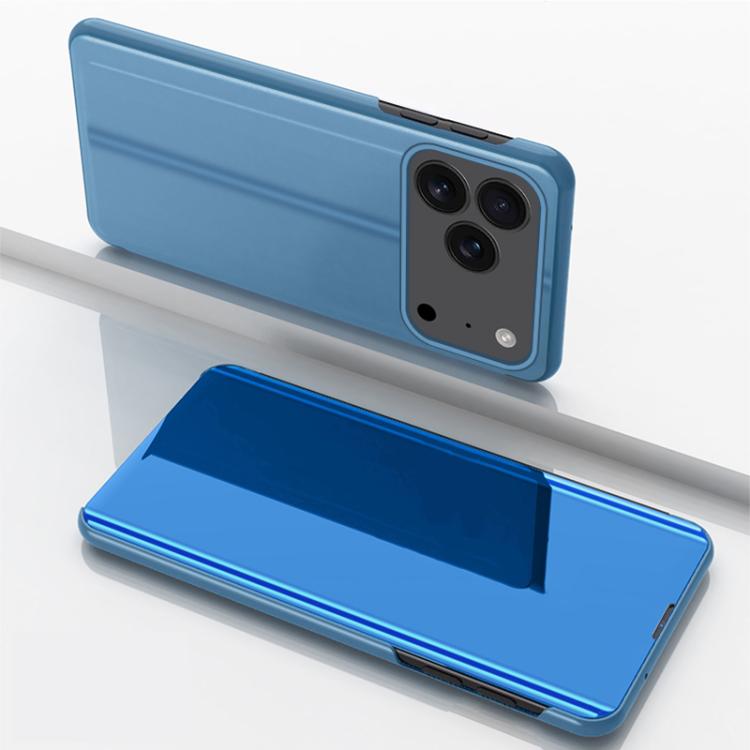 Plated Mirror Horizontal Flip Leather Phone Case with Holder, For iPhone 17e / 16e, For iPhone 17 Pro Max, For iPhone 17 Pro, For iPhone 17, For iPhone Air, For iPhone 16 Pro Max