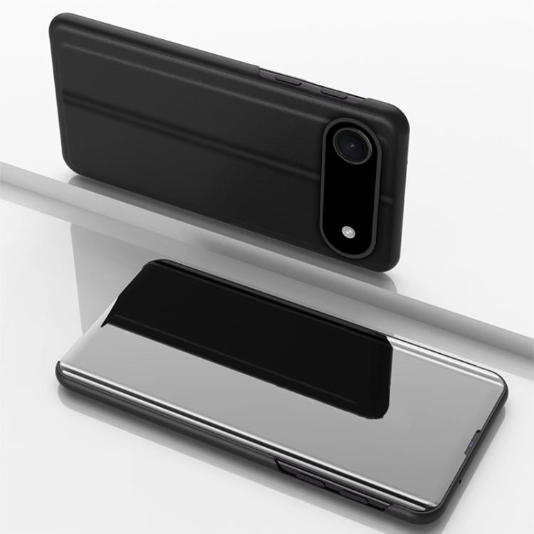 Plated Mirror Horizontal Flip Leather Phone Case with Holder, For iPhone 17e / 16e, For iPhone 17 Pro Max, For iPhone 17 Pro, For iPhone 17, For iPhone Air, For iPhone 16 Pro Max