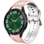 Curved Texture Silicone Watch Band, For Samsung Galaxy Watch 6 Classic 47mm, For Samsung Galaxy Watch 6 44mm, For Samsung Galaxy Watch 6 40mm