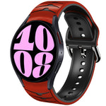Curved Texture Silicone Watch Band, For Samsung Galaxy Watch 6 Classic 47mm, For Samsung Galaxy Watch 6 44mm, For Samsung Galaxy Watch 6 40mm