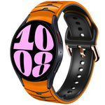 Curved Texture Silicone Watch Band, For Samsung Galaxy Watch 6 Classic 47mm, For Samsung Galaxy Watch 6 44mm, For Samsung Galaxy Watch 6 40mm