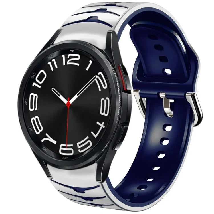 Curved Texture Silicone Watch Band, For Samsung Galaxy Watch 6 Classic 43mm, For Samsung Galaxy watch 5 Pro Golf Edition, For Samsung Galaxy watch 5 Golf Edition