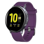 20mm Diamond Textured Silicone Watch Band, For Samsung  Galaxy Watch 4 Classic 42mm, For Samsung Galaxy Watch Active 2 44mm, For Samsung Galaxy Watch Active 2 40mm, For Samsung Galaxy Watch 42mm