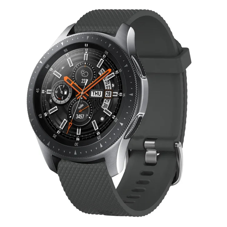 20mm Diamond Textured Silicone Watch Band, For Samsung  Galaxy Watch 4 Classic 42mm, For Samsung Galaxy Watch Active 2 44mm, For Samsung Galaxy Watch Active 2 40mm, For Samsung Galaxy Watch 42mm