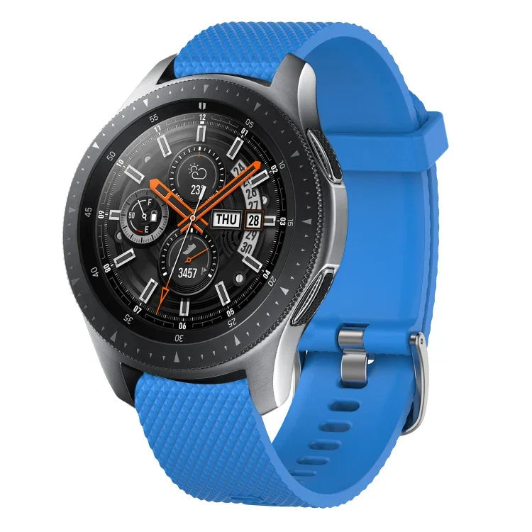 20mm Diamond Textured Silicone Watch Band, For Samsung  Galaxy Watch 4 Classic 42mm, For Samsung Galaxy Watch Active 2 44mm, For Samsung Galaxy Watch Active 2 40mm, For Samsung Galaxy Watch 42mm