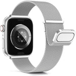 Milan Double Magnetic Steel Mesh Watch Band, For  Apple Watch 7 45mm, For Apple Watch SE 40mm, For Apple Watch SE 44mm, For Apple Watch 6 40mm, For Apple Watch 6 44mm, For Apple Watch 5 44mm