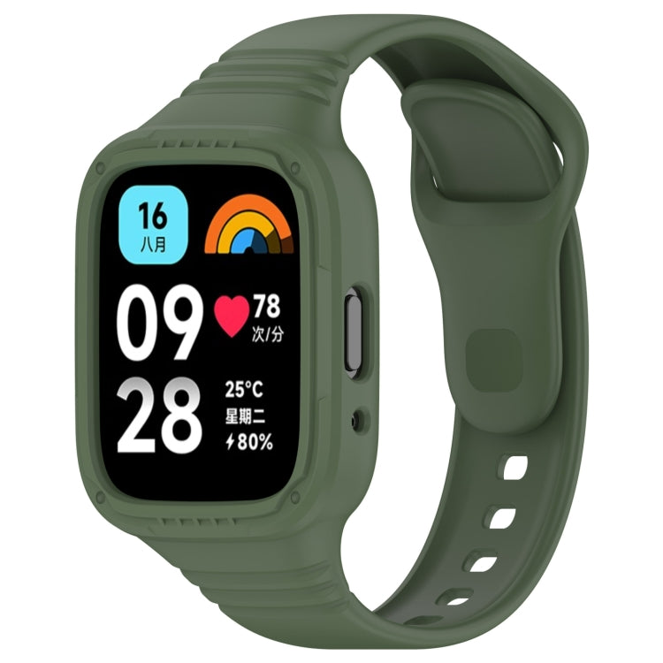 Integrated Fully Enclosed Silicone Watch Band, For Redmi Watch 3 Active, For Redmi Watch 3 Lite