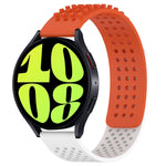 20mm Holes Breathable 3D Dots Silicone Watch Band, For Samsung Galaxy Watch 6 Classic 47mm, For Samsung Galaxy Watch 6 44mm, For Samsung Galaxy Watch 6 40mm