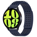 20mm Holes Breathable 3D Dots Silicone Watch Band, For Samsung Galaxy Watch 6 Classic 47mm, For Samsung Galaxy Watch 6 44mm, For Samsung Galaxy Watch 6 40mm