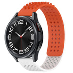20mm Holes Breathable 3D Dots Silicone Watch Band, For Samsung Galaxy Watch 6 Classic 43mm, For Samsung Galaxy watch 5 Pro Golf Edition, For Samsung Galaxy watch 5 Golf Edition