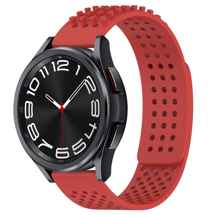 20mm Holes Breathable 3D Dots Silicone Watch Band, For Samsung Galaxy Watch 6 Classic 43mm, For Samsung Galaxy watch 5 Pro Golf Edition, For Samsung Galaxy watch 5 Golf Edition