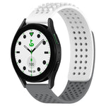 20mm Holes Breathable 3D Dots Silicone Watch Band, For Samsung Galaxy Watch 6 Classic 43mm, For Samsung Galaxy watch 5 Pro Golf Edition, For Samsung Galaxy watch 5 Golf Edition