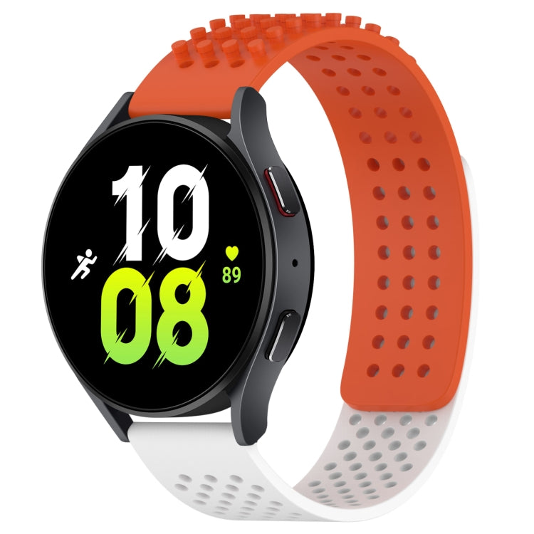 20mm Holes Breathable 3D Dots Silicone Watch Band, For Samsung Galaxy Watch 5  44mm, For Samsung Galaxy Watch 5 Pro  45mm, For Samsung Galaxy Watch 5  40mm