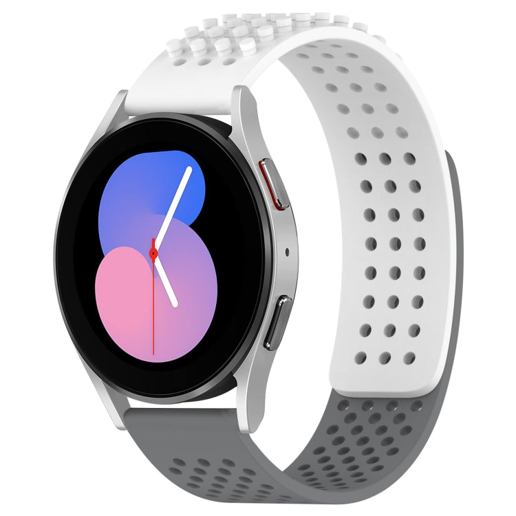 20mm Holes Breathable 3D Dots Silicone Watch Band, For Samsung Galaxy Watch 5  44mm, For Samsung Galaxy Watch 5 Pro  45mm, For Samsung Galaxy Watch 5  40mm