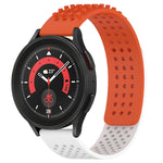 20mm Holes Breathable 3D Dots Silicone Watch Band, For Samsung Galaxy Watch 5  44mm, For Samsung Galaxy Watch 5 Pro  45mm, For Samsung Galaxy Watch 5  40mm