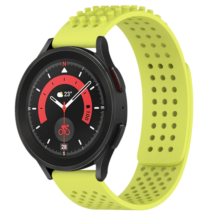 20mm Holes Breathable 3D Dots Silicone Watch Band, For Samsung Galaxy Watch 5  44mm, For Samsung Galaxy Watch 5 Pro  45mm, For Samsung Galaxy Watch 5  40mm