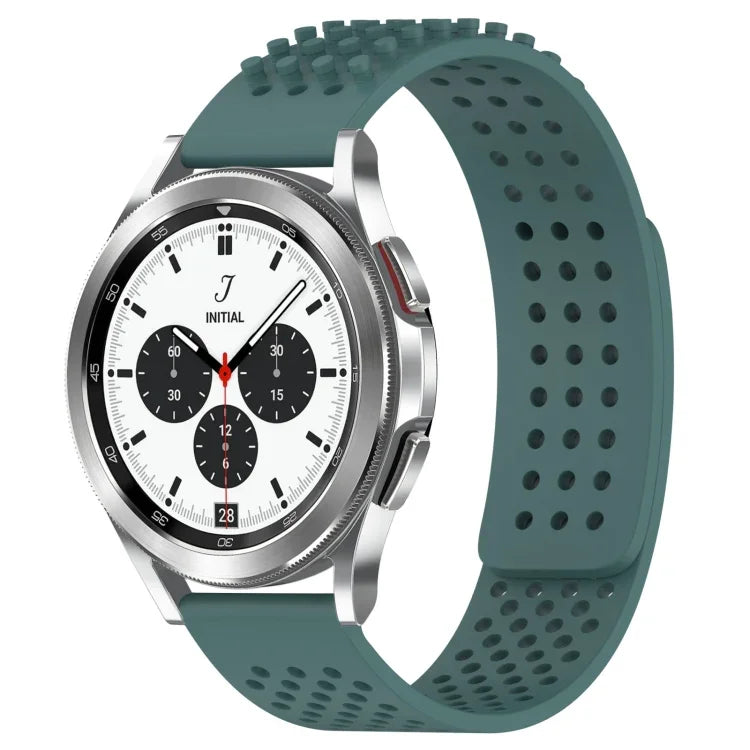 20mm Holes Breathable 3D Dots Silicone Watch Band, For Samsung  Galaxy Watch 4 Classic 42mm, For Samsung Galaxy Watch Active 2 44mm, For Samsung Galaxy Watch Active 2 40mm