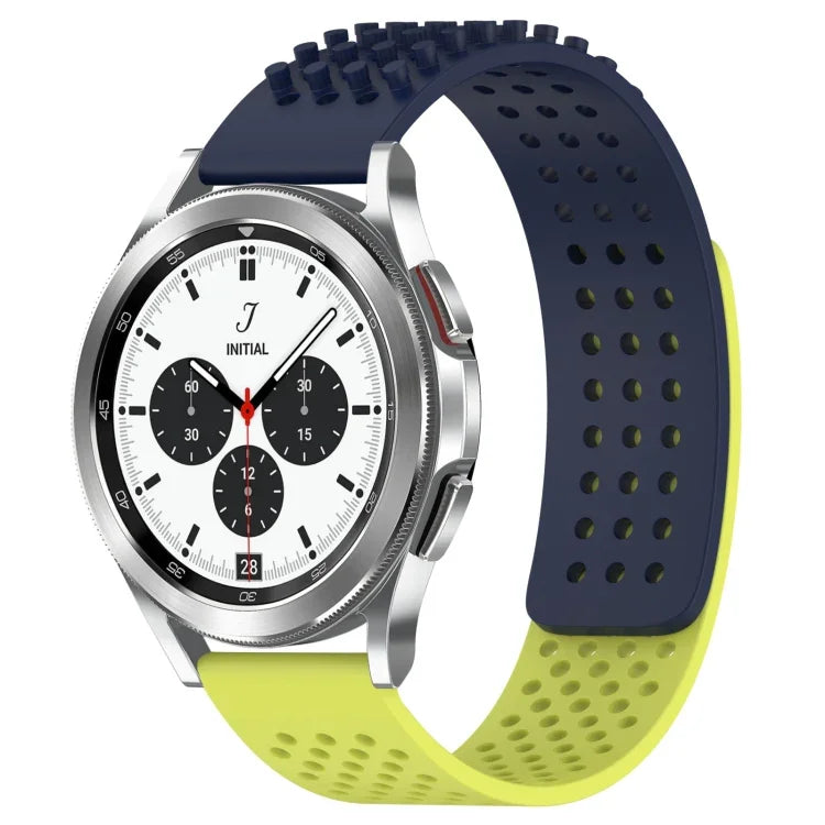 20mm Holes Breathable 3D Dots Silicone Watch Band, For Samsung  Galaxy Watch 4 Classic 42mm, For Samsung Galaxy Watch Active 2 44mm, For Samsung Galaxy Watch Active 2 40mm