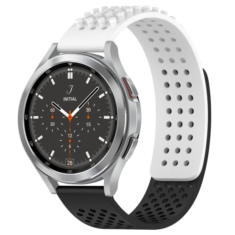 20mm Holes Breathable 3D Dots Silicone Watch Band, For Samsung Galaxy Watch 4 44mm, For Samsung Galaxy Watch 4 40mm, For Samsung  Galaxy Watch 4 Classic 46mm