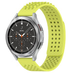20mm Holes Breathable 3D Dots Silicone Watch Band, For Samsung Galaxy Watch 4 44mm, For Samsung Galaxy Watch 4 40mm, For Samsung  Galaxy Watch 4 Classic 46mm