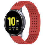 20mm Holes Breathable 3D Dots Silicone Watch Band, For Samsung  Galaxy Watch 4 Classic 42mm, For Samsung Galaxy Watch Active 2 44mm, For Samsung Galaxy Watch Active 2 40mm