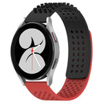 20mm Holes Breathable 3D Dots Silicone Watch Band, For Samsung Galaxy Watch 4 44mm, For Samsung Galaxy Watch 4 40mm, For Samsung  Galaxy Watch 4 Classic 46mm