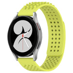 20mm Holes Breathable 3D Dots Silicone Watch Band, For Samsung Galaxy Watch 4 44mm, For Samsung Galaxy Watch 4 40mm, For Samsung  Galaxy Watch 4 Classic 46mm