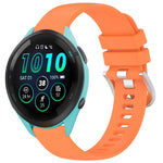 Liquid Glossy Silver Buckle Silicone Watch Band, For Garmin Venu 3S, For Garmin Forerunner 265S, For Garmin Forerunner 255S Music / 255S, For Garmin Venu 2S