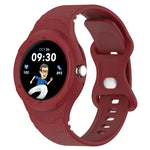 Leather Texture Silicone Integrated Watch Band, For Goolge  Pixel Watch 2