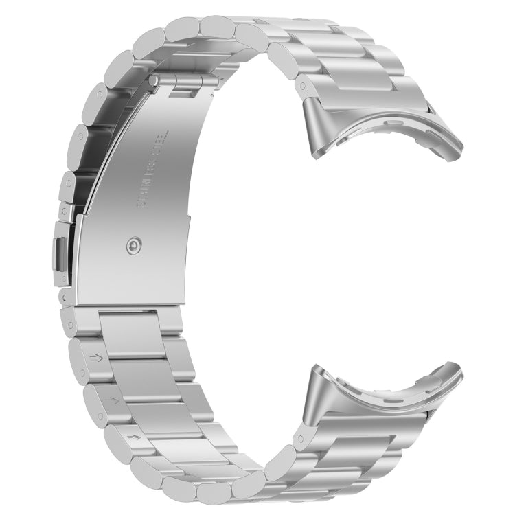 Three Bead Stainless Steel Metal Watch Band, For Google Pixel Watch 4 / 3 / 2 / 1 41mm