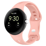 Small Waist Butterfly Buckle Silicone Watch Band, For Google Pixel Watch 4 / 3 / 2 / 1 41mm