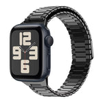 Bamboo Magnetic Stainless Steel Metal Watch Strap, For Apple Watch SE 2023 44mm, For Apple Watch SE 2023 40mm, For Apple Watch Ultra 2 49mm, For Apple Watch Series 9 45mm, For Apple Watch Series 9 41mm, For Apple Watch Ultra 49mm