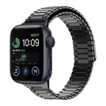 Bamboo Magnetic Stainless Steel Metal Watch Strap, For Apple Watch Series 8 41mm, For Apple Watch Series 8 45mm, For Apple Watch SE 2022 40mm, For Apple Watch SE 2022 44mm, For Apple Watch Series 7 41mm, For Apple Watch Series 7 45mm