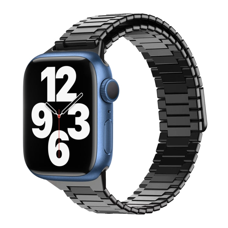 Bamboo Magnetic Stainless Steel Metal Watch Strap, For Apple Watch Series 8 41mm, For Apple Watch Series 8 45mm, For Apple Watch SE 2022 40mm, For Apple Watch SE 2022 44mm, For Apple Watch Series 7 41mm, For Apple Watch Series 7 45mm
