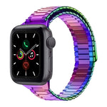 Bamboo Magnetic Stainless Steel Metal Watch Strap, For Apple Watch Series 6 40mm, For Apple Watch Series 6 44mm, For Apple Watch Series 5 44mm, For Apple Watch Series 5 40mm, For Apple Watch Series 4 44mm, For Apple Watch Series 4 40mm