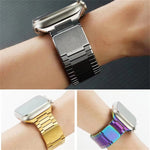 Bamboo Magnetic Stainless Steel Metal Watch Strap, For Apple Watch SE 2023 44mm, For Apple Watch SE 2023 40mm, For Apple Watch Ultra 2 49mm, For Apple Watch Series 9 45mm, For Apple Watch Series 9 41mm, For Apple Watch Ultra 49mm