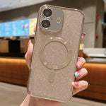 Glitter Electroplating MagSafe TPU Phone Case, For iPhone 16 Pro, For iPhone 16 Plus, For iPhone 16, For iPhone 15 Pro Max, For iPhone 15 Pro, For iPhone 15 Plus