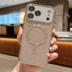 Glitter Electroplating MagSafe TPU Phone Case, For iPhone 17e / 16e, For iPhone 17 Pro Max, For iPhone 17 Pro, For iPhone 17, For iPhone Air, For iPhone 16 Pro Max