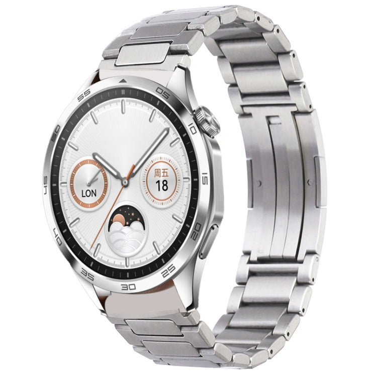 H-Shaped Folding Buckle Stainless Steel Metal Watch Band, For Huawei Watch GT4 46mm, For Huawei Watch 4 / 4 Pro, For Huawei Watch Ultimate / Buds, For Huawei Watch GT3 SE, For Huaei Watch 3 Pro New, For Huawei Watch GT3 Pro 46mm / Watch GT3 46mm       ...