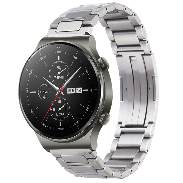 H-Shaped Folding Buckle Stainless Steel Metal Watch Band, For Huawei Watch GT4 46mm, For Huawei Watch 4 / 4 Pro, For Huawei Watch Ultimate / Buds, For Huawei Watch GT3 SE, For Huaei Watch 3 Pro New, For Huawei Watch GT3 Pro 46mm / Watch GT3 46mm       ...