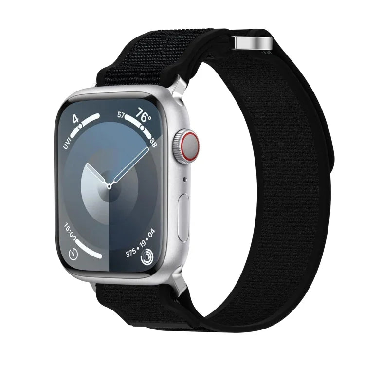 Double Hook and Loop Faster Nylon Watch Band, For Apple Watch SE 40mm, For Apple Watch SE 44mm, For Apple Watch Series 6 40mm, For Apple Watch Series 6 44mm, For Apple Watch Series 5 44mm, For Apple Watch Series 5 40mm, For Apple Watch 4 44mm          ...